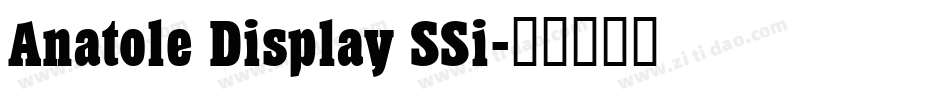 Anatole Display SSi字体转换